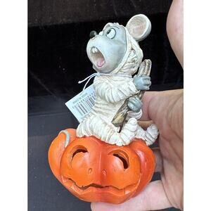NEW!!! Adorable Festive Autumn HALLOWEEN Light Up LED Mummy Mouse & PUMPKIN -C10